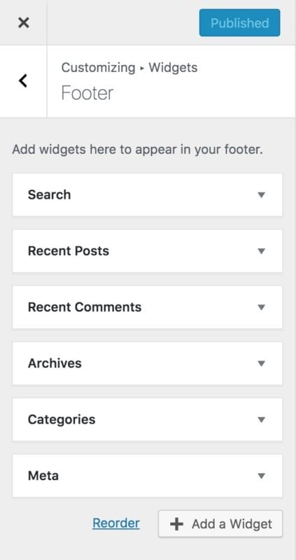 wordpress questions: how to add a footer