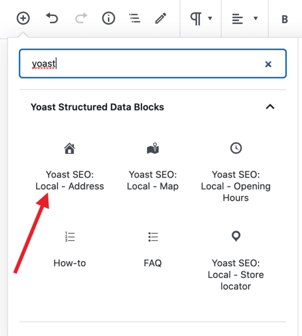 adding a local address to your local landing page with out plugin